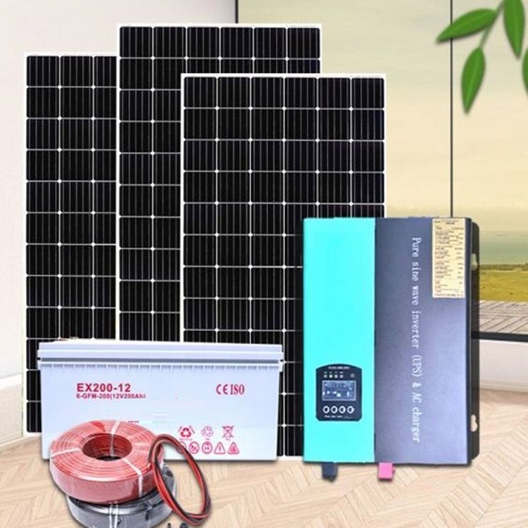 8KW太阳能发电系统全套家用光伏发电机离网发电设备